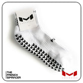 White Sim Racing Socks Ankle by Moradness - The French Simracer